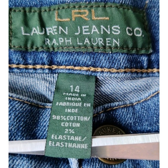 Lauren Ralph Lauren Women's 14 Medium Wash Classic Straight Blue Denim Jeans - Picture 4 of 6